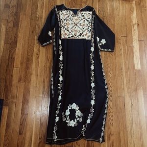 Vintage 70s Embroidered Dress